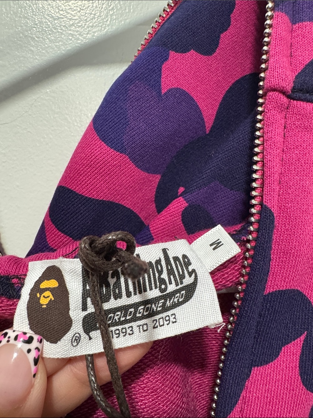 Bape Pink and Purple Camo Zip Hoodie - Picture 6 of 8